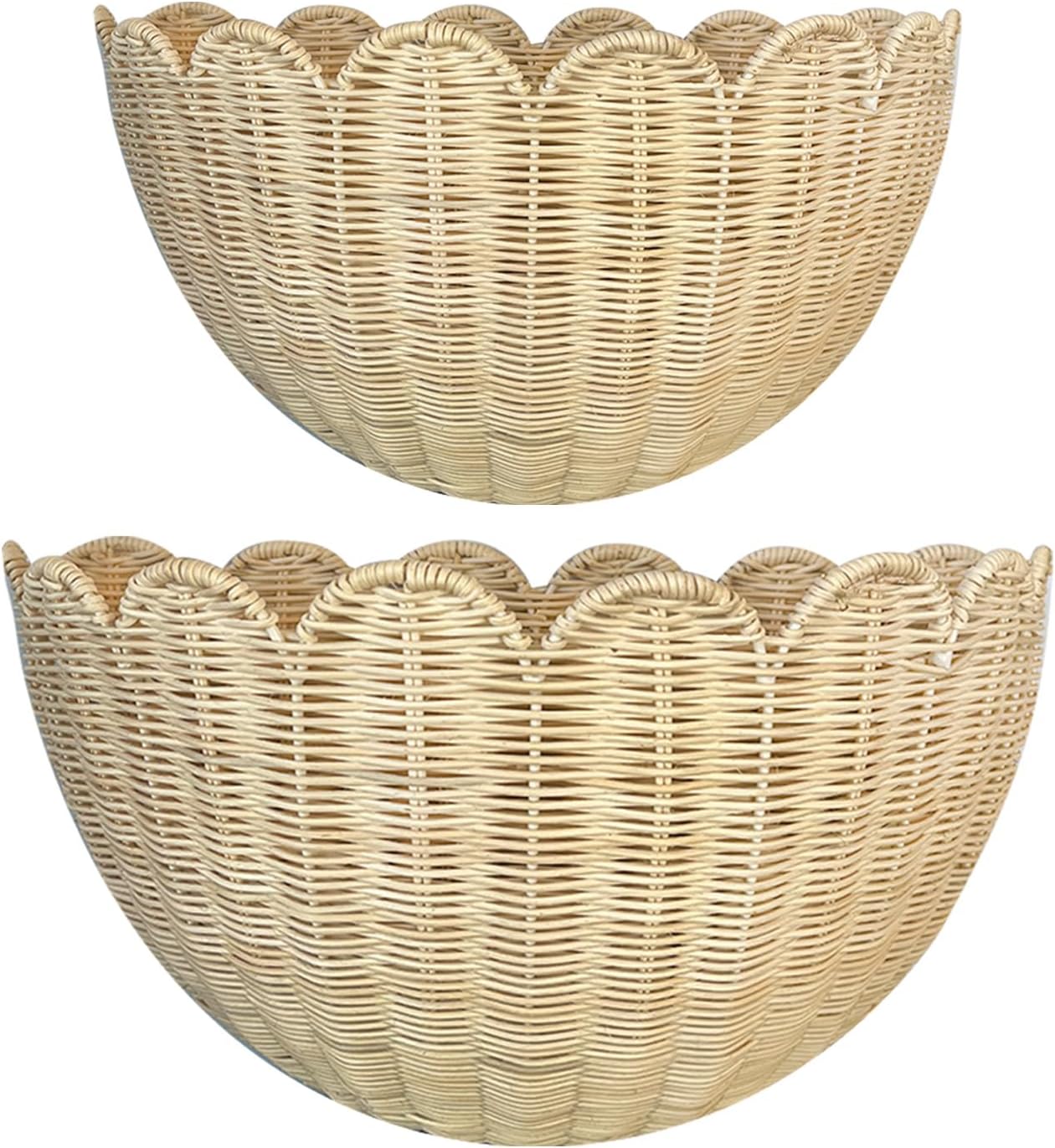 Woven Wall Basket - Hand Woven Wall Baskets Set of