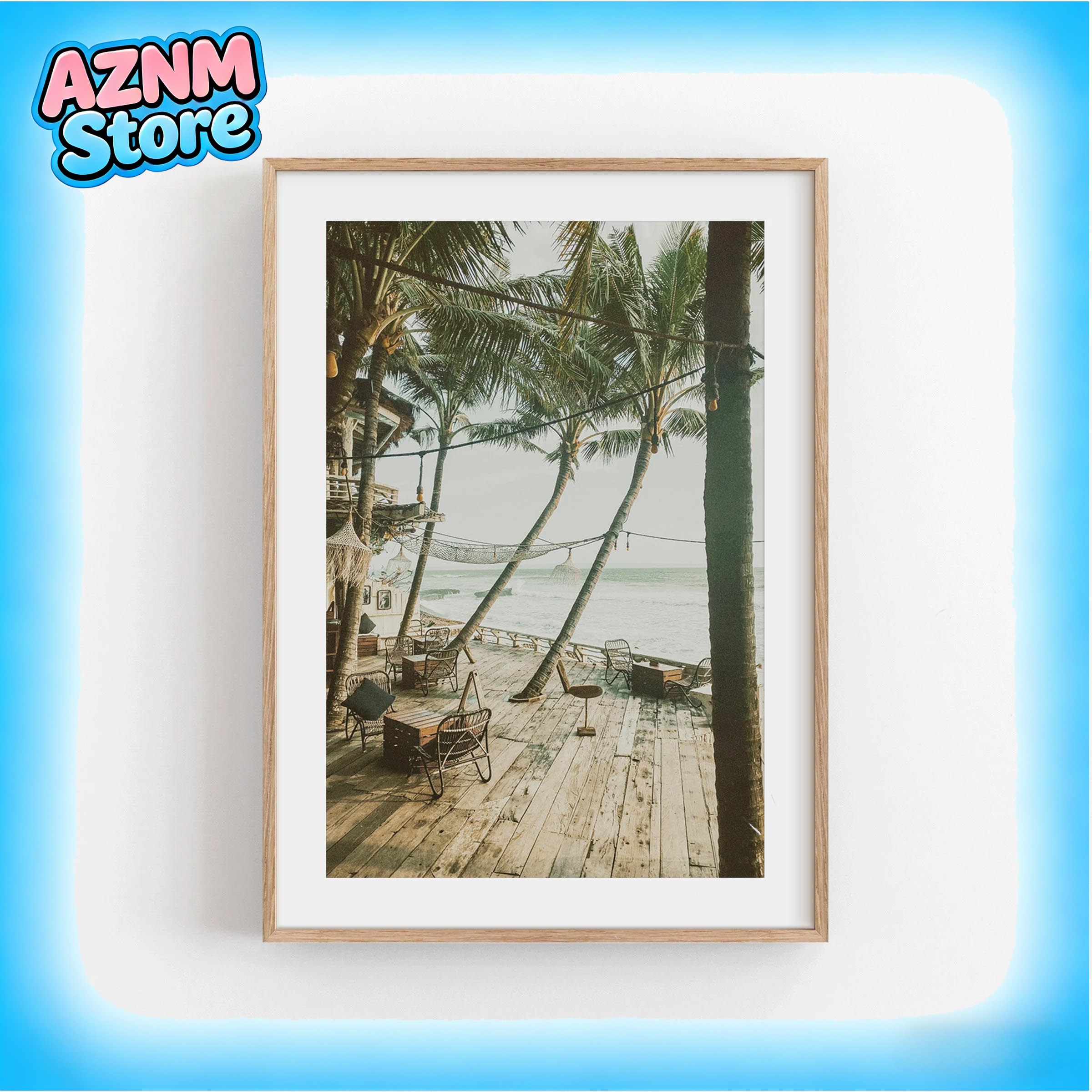 Home Decor Bali - 1pc Bali Landscape Serene Asian Scene