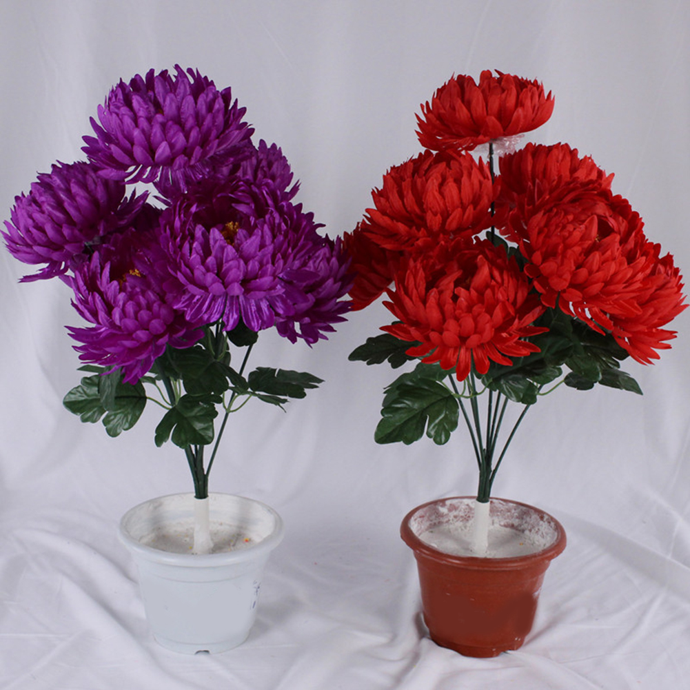 Home Decor Website - Believe Notes Sacrifices Artificial Plant Chrysanthemum