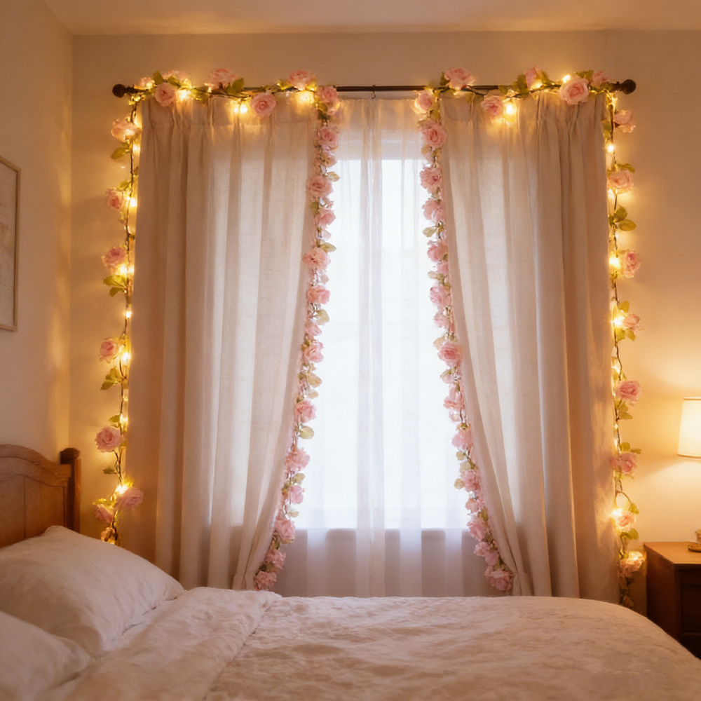 String Curtain Light - Wedding Decoration Battery Operated Garland for