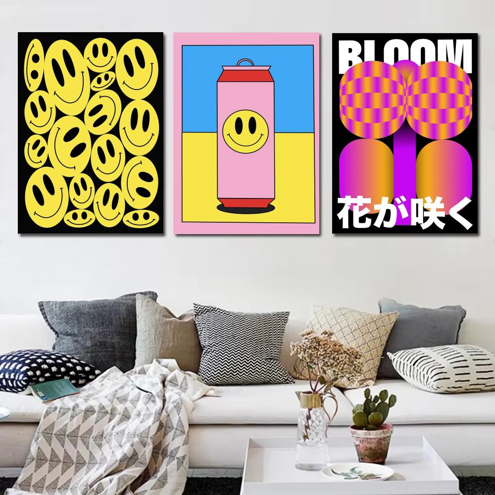 Home Decor Japandi Style - Japandi style Dopamine Smiling Face Petra