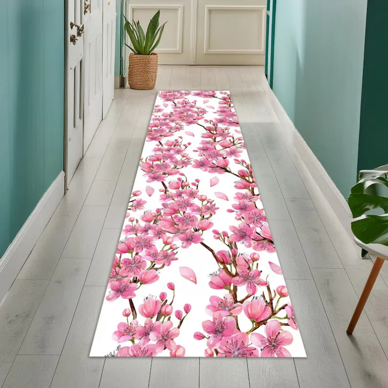 Home Decor Japandi Style - VIKAMA Japanese Sakura Pastel Pink Floral