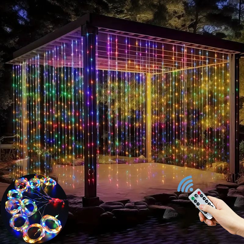 String Curtain Light - 3/4/6m LED Curtain String Lights Garland