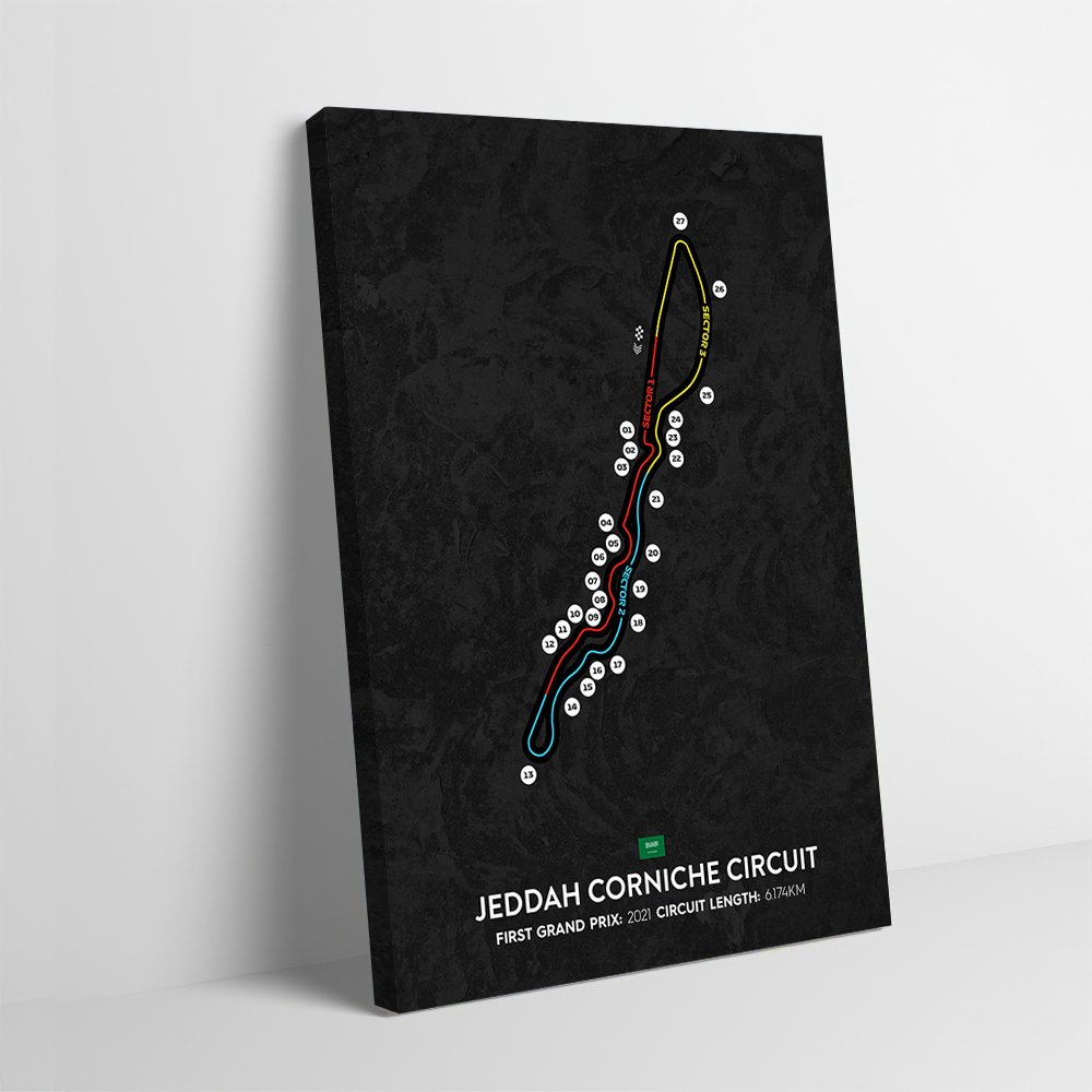 Home Decor Jeddah - Jeddah Circuit Printing Poster Customizable Pictures
