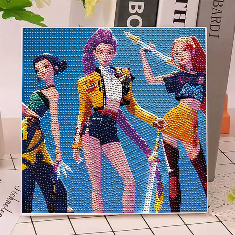 Home Decor Painting - Anime Gilrs Lumi Mila Zoi K-pop