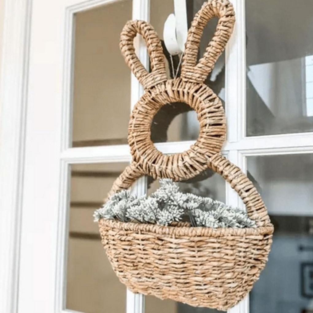 Hand Woven Willow Easter Rabbi - Woven Wall Basket ulasan dan harga