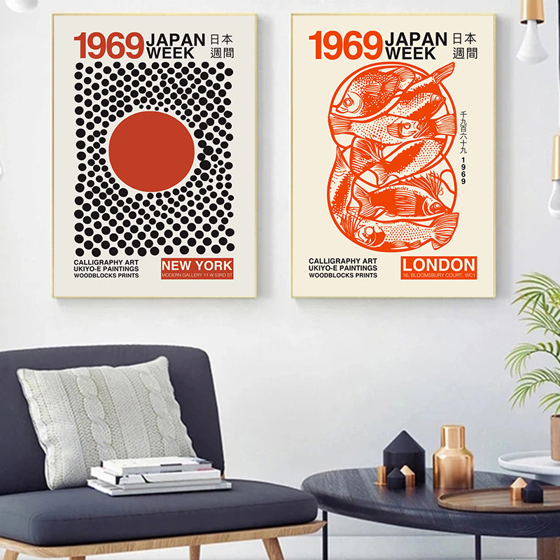 Vintage Culture of Japan Poste - Home Decor Exhibition ulasan dan harga