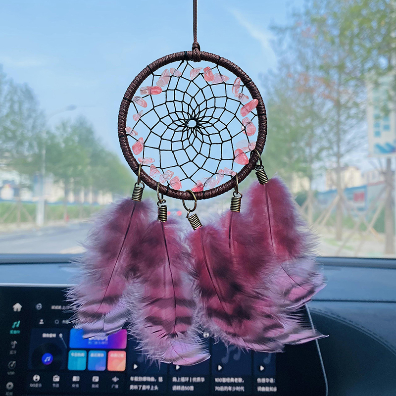Boho Crystal Feathers Dream Ca - Boho Wind Chimes ulasan dan harga