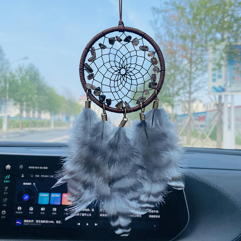 Boho Crystal Feathers Dream Ca - Boho Wind Chimes ulasan dan harga