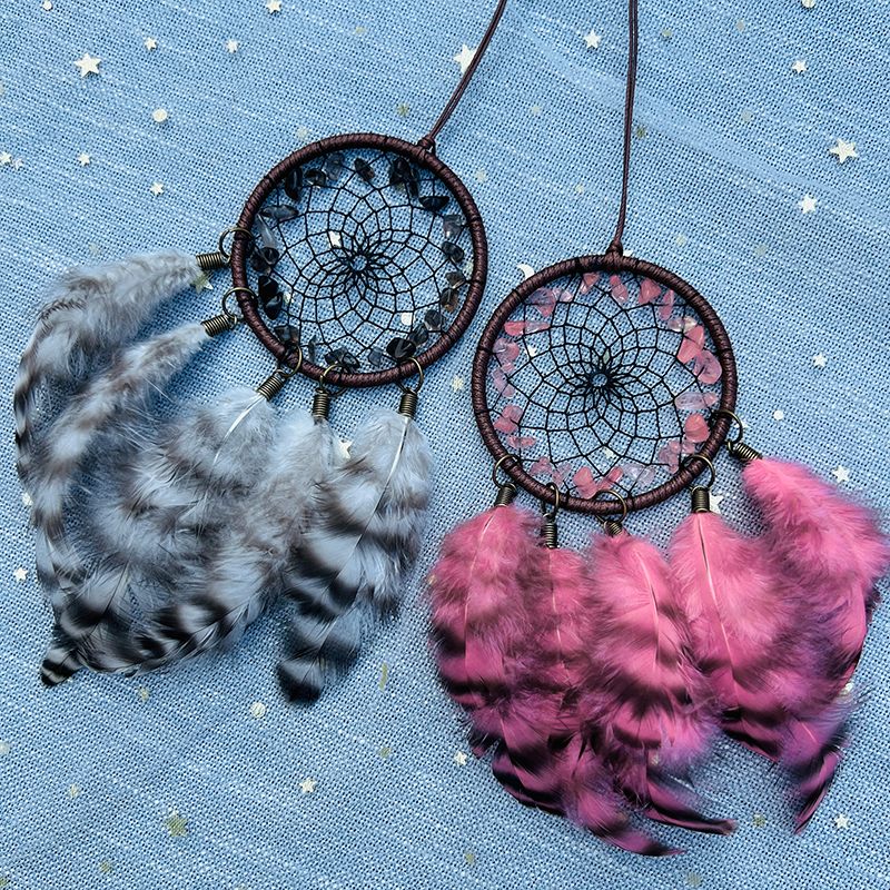 Boho Crystal Feathers Dream Ca - Boho Wind Chimes ulasan dan harga