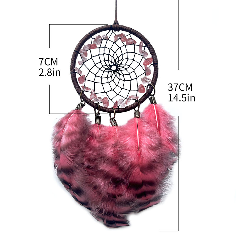 Boho Crystal Feathers Dream Ca - Boho Wind Chimes ulasan dan harga