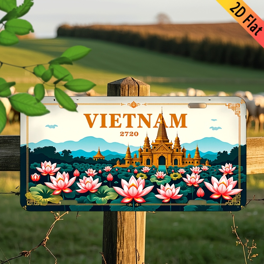 Aluminum Painting Vintage Viet - Home Decor Vietnam ulasan dan harga