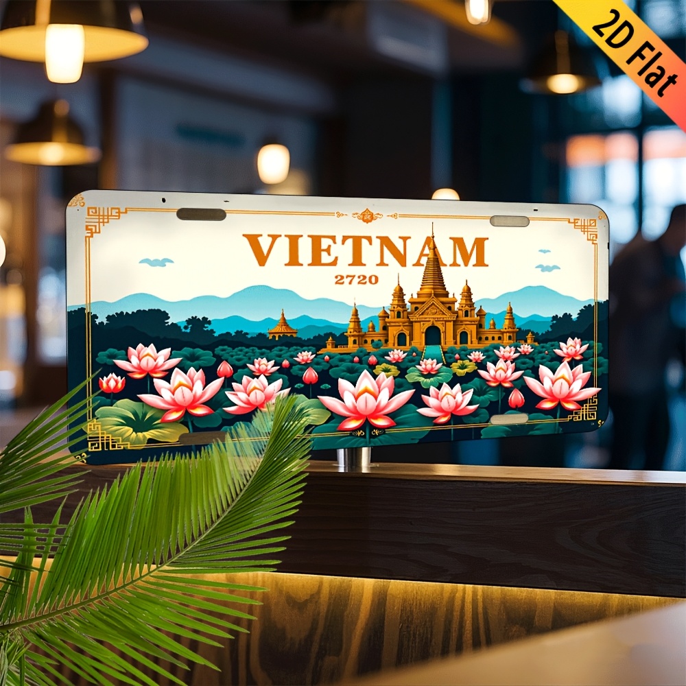 Aluminum Painting Vintage Viet - Home Decor Vietnam ulasan dan harga