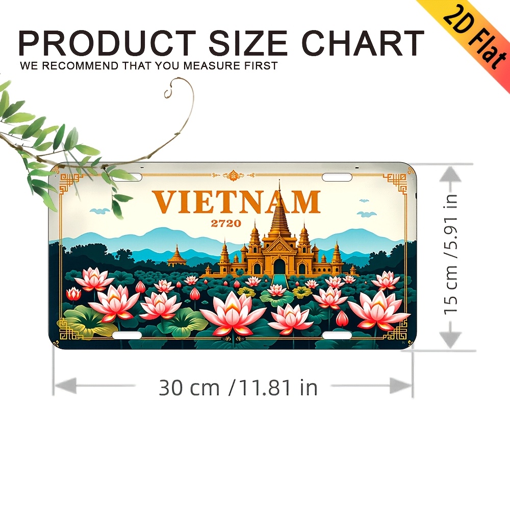 Aluminum Painting Vintage Viet - Home Decor Vietnam ulasan dan harga