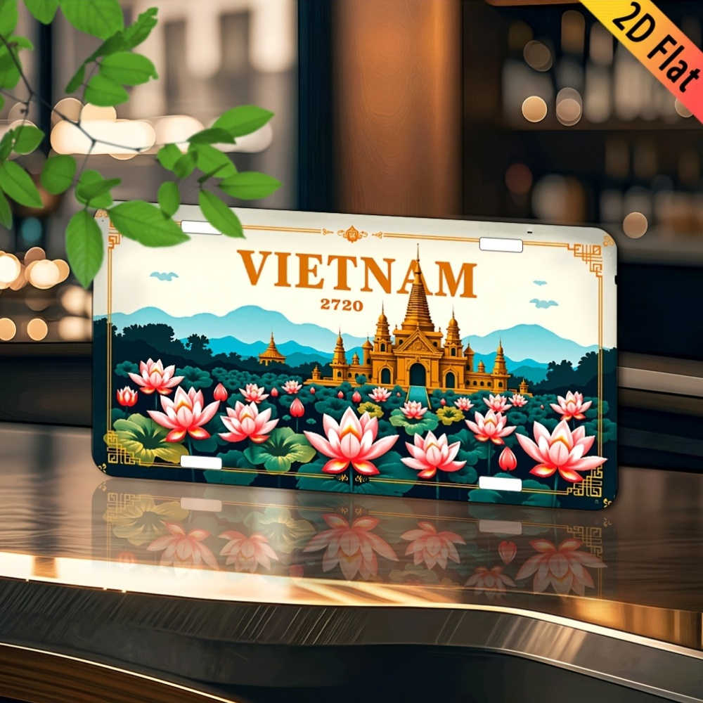 Aluminum Painting Vintage Viet - Home Decor Vietnam ulasan dan harga