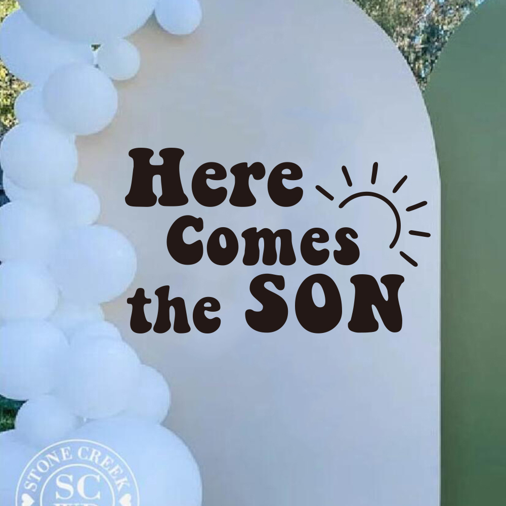 Here Comes The Son Baby Shower - Home Decor Vinyl Flooring ulasan dan harga