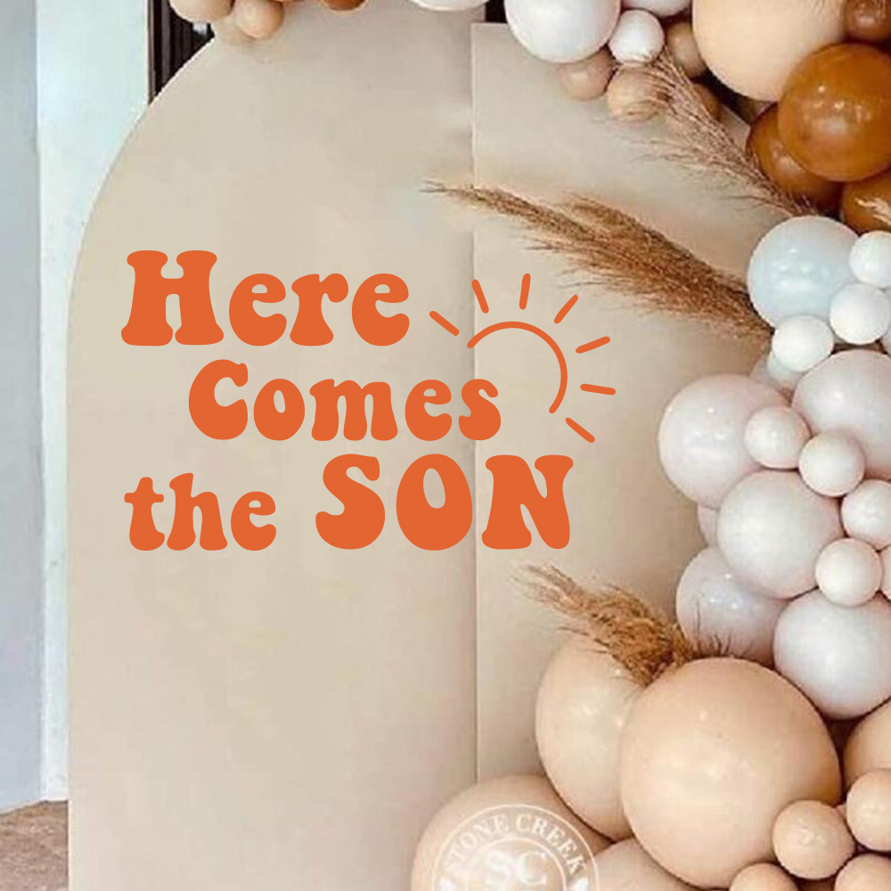 Here Comes The Son Baby Shower - Home Decor Vinyl Flooring ulasan dan harga