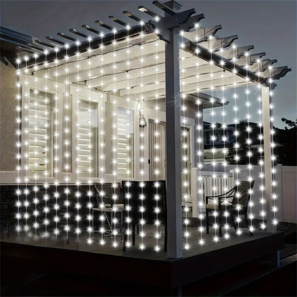 1pc 6x3/3x3/3x2/3x1m LED Curta - String Curtain Light ulasan dan harga