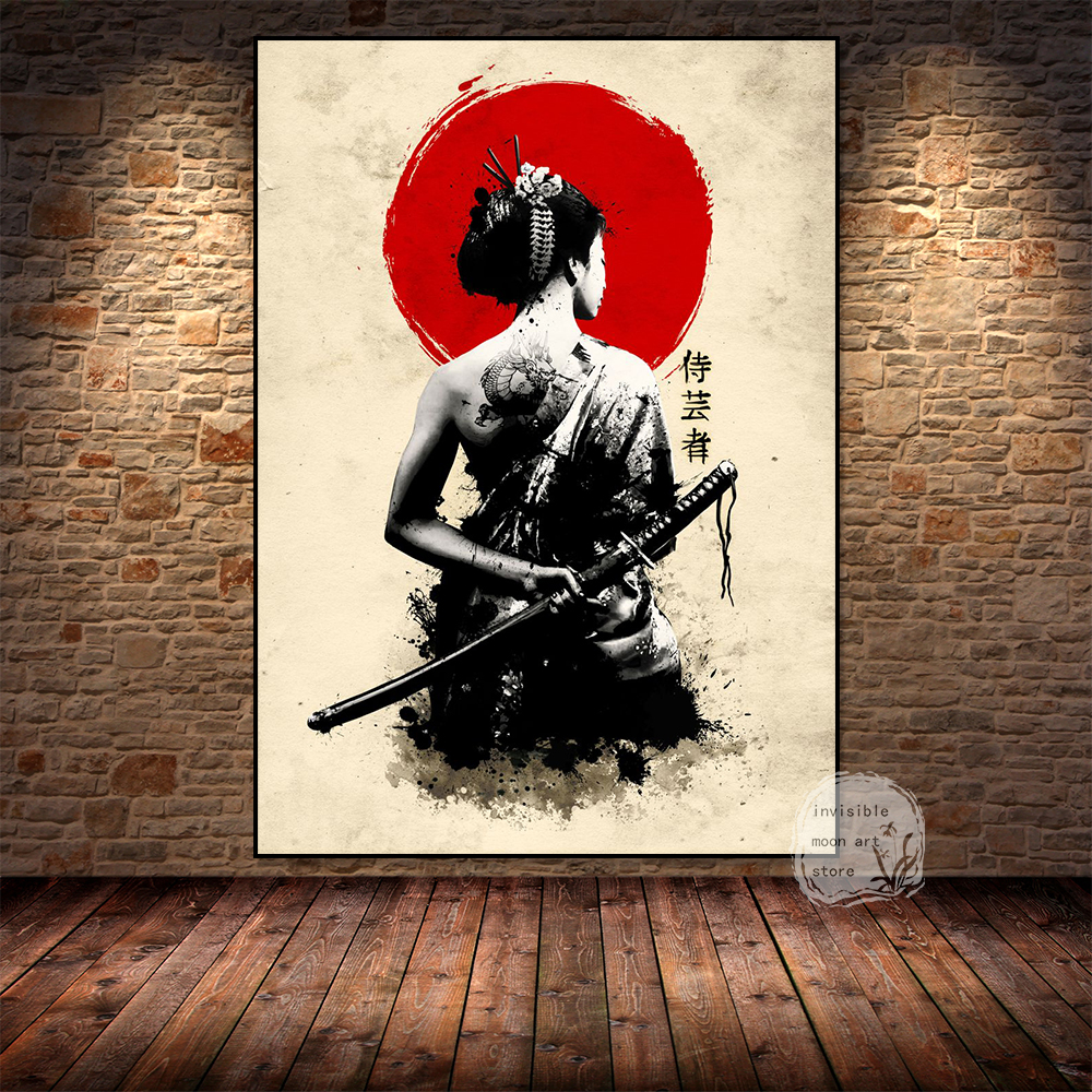 Retro Japanese Warrior Bushido - Home Decor Vietnam ulasan dan harga