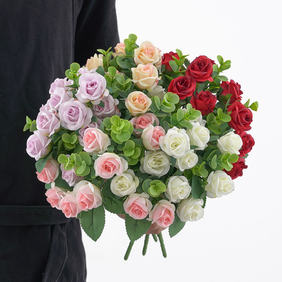 1/3pcs Artificial Flowers Vase - Home Decor Ai Free ulasan dan harga