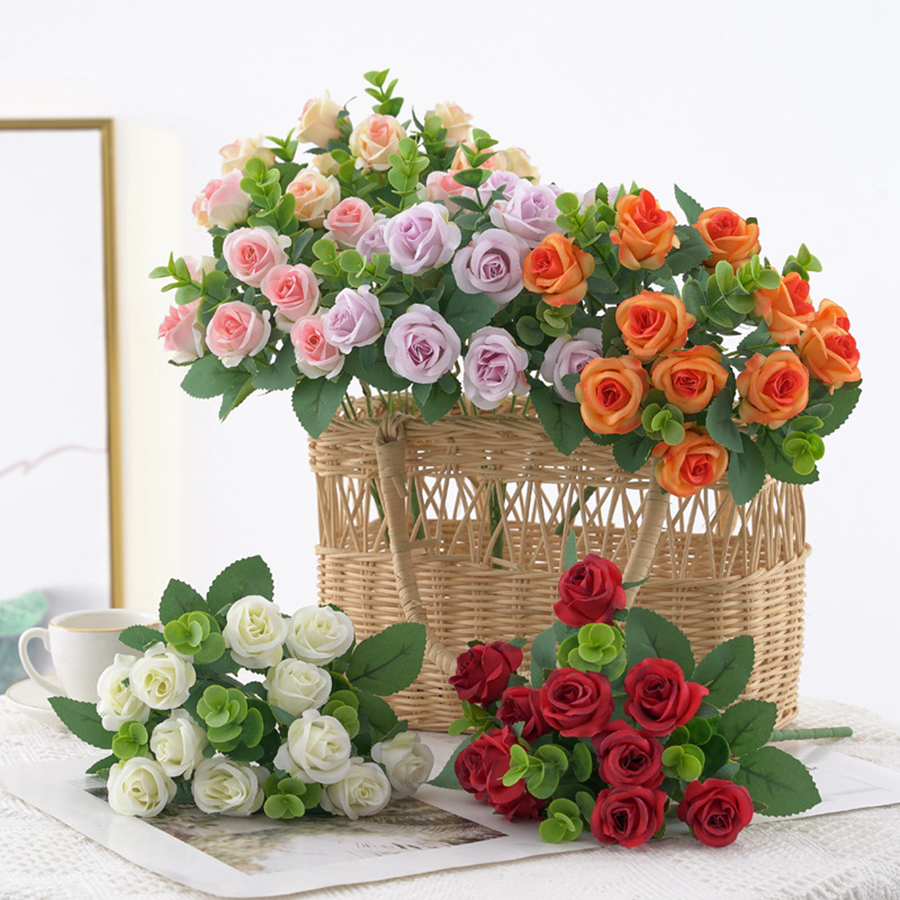 1/3pcs Artificial Flowers Vase - Home Decor Ai Free ulasan dan harga