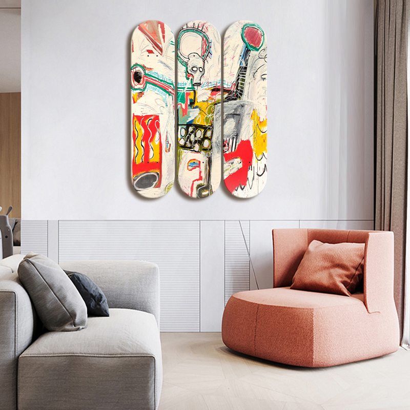 Skate Deck Wall Art Carton Gra - Home Decor Exhibition ulasan dan harga