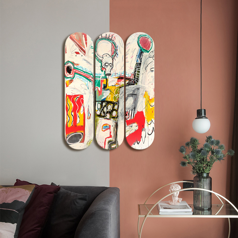 Skate Deck Wall Art Carton Gra - Home Decor Exhibition ulasan dan harga