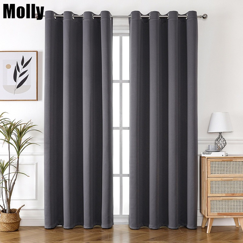 One Pane Light-Blocking Solid  - Home Decor Curtain ulasan dan harga