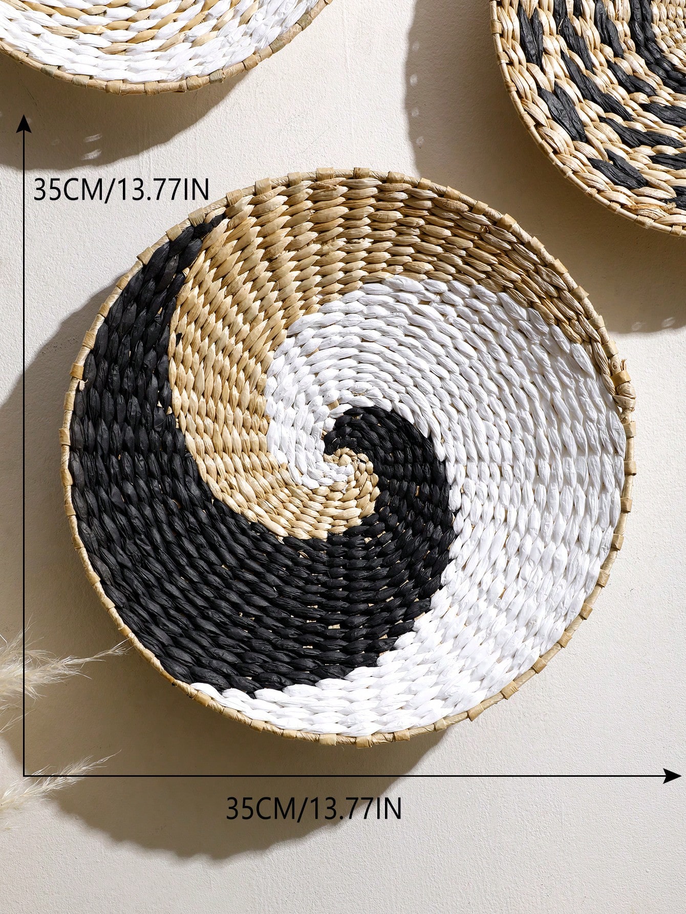 1/6 Pcs Boho Hand Woven Wall B - Woven Wall Basket ulasan dan harga