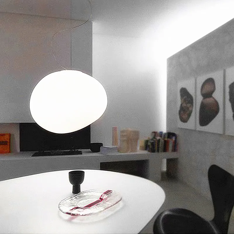 Minimalist Cobblestone Shape W - Hanging Moon Lamp ulasan dan harga