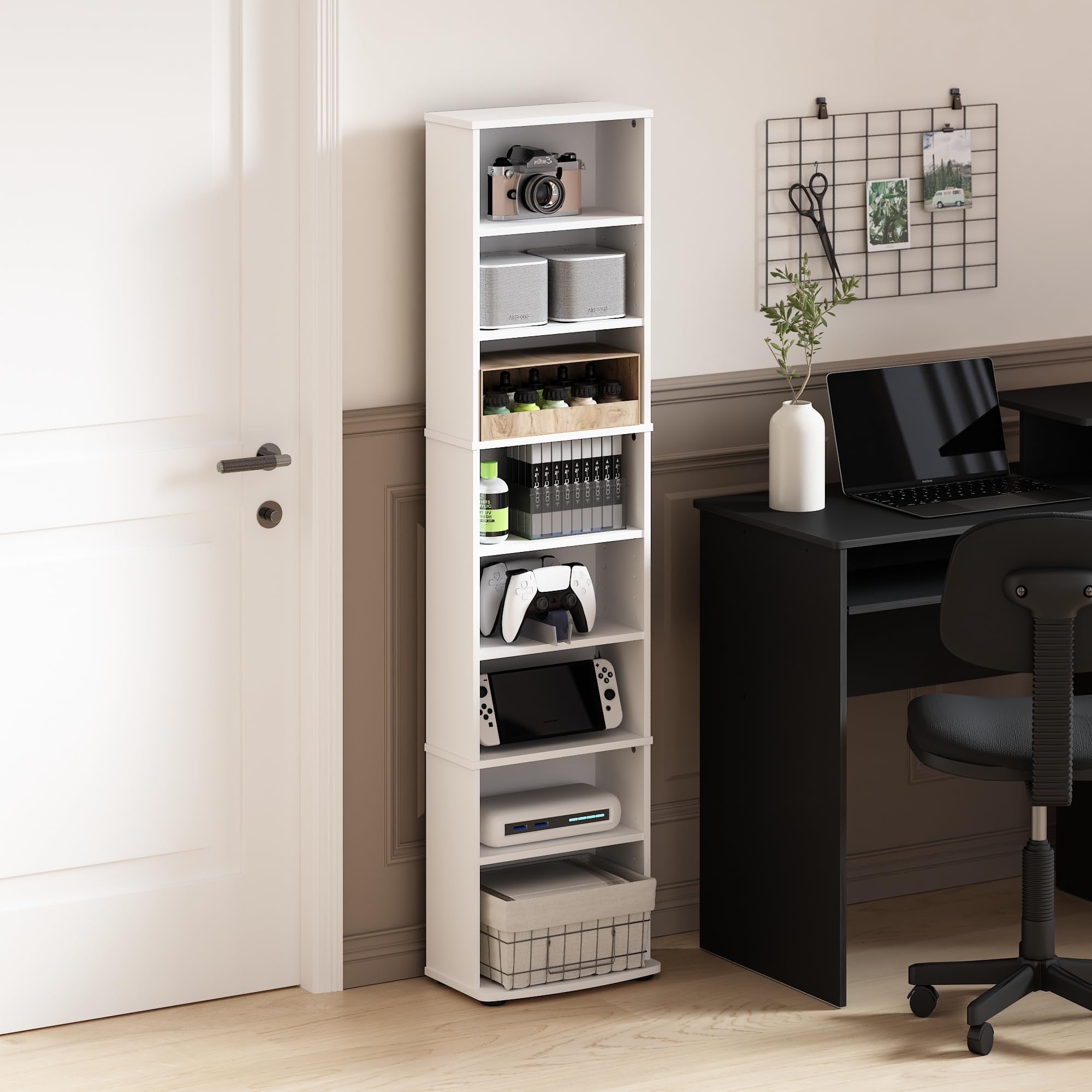 White Freestanding Bookshelf,  - H&M Home Decor ulasan dan harga