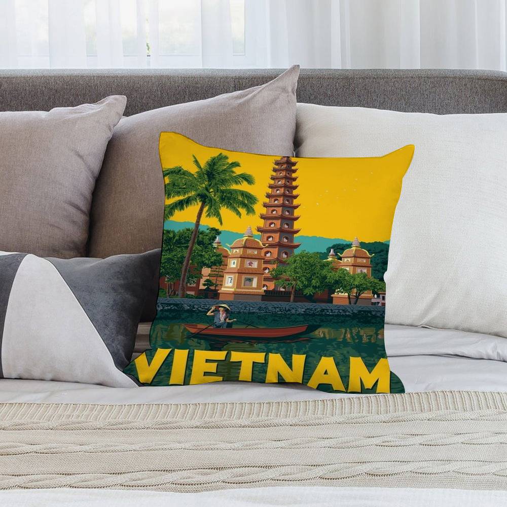 Vietnam Style Pillow Case Shor - Home Decor Vietnam ulasan dan harga
