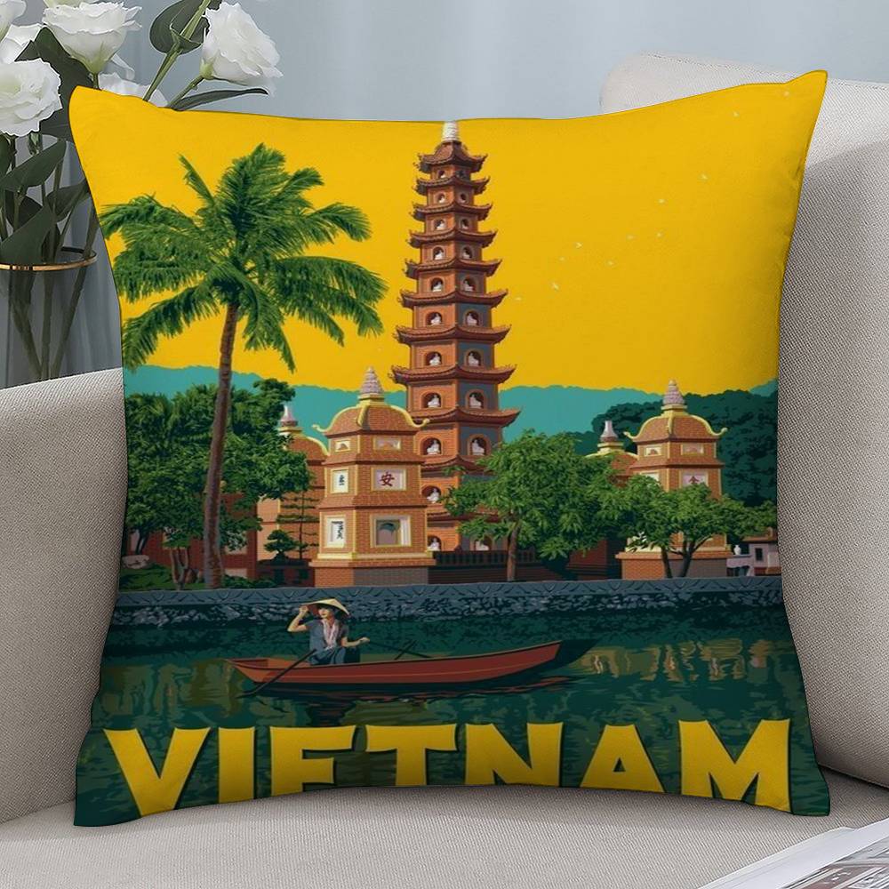 Vietnam Style Pillow Case Shor - Home Decor Vietnam ulasan dan harga