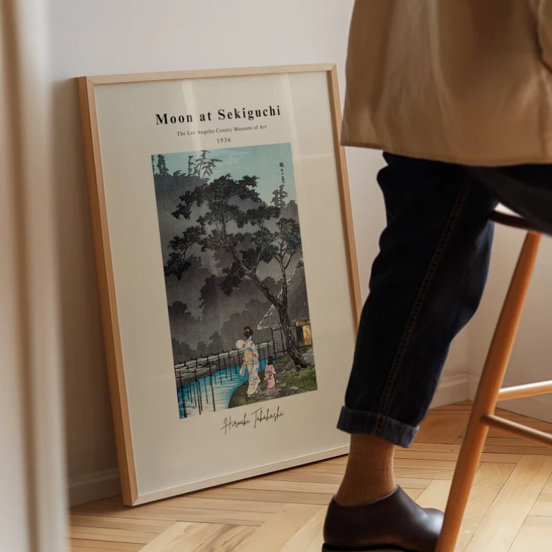 Hiroaki Takahashi Poster Vinta - Home Decor Japandi Style ulasan dan harga