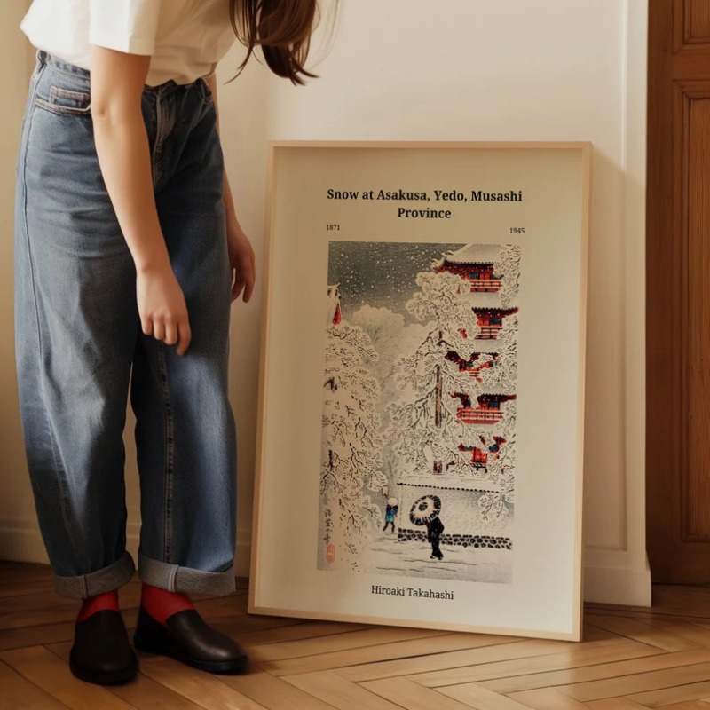 Hiroaki Takahashi Poster Vinta - Home Decor Japandi Style ulasan dan harga