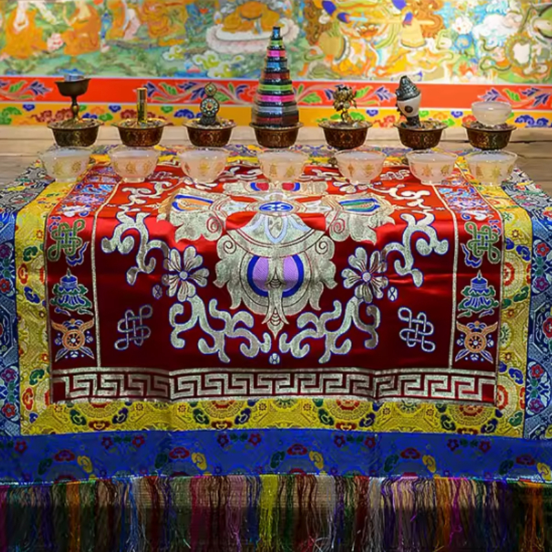 Handmade Embroidery Tablecloth - Home Decor Curtain ulasan dan harga
