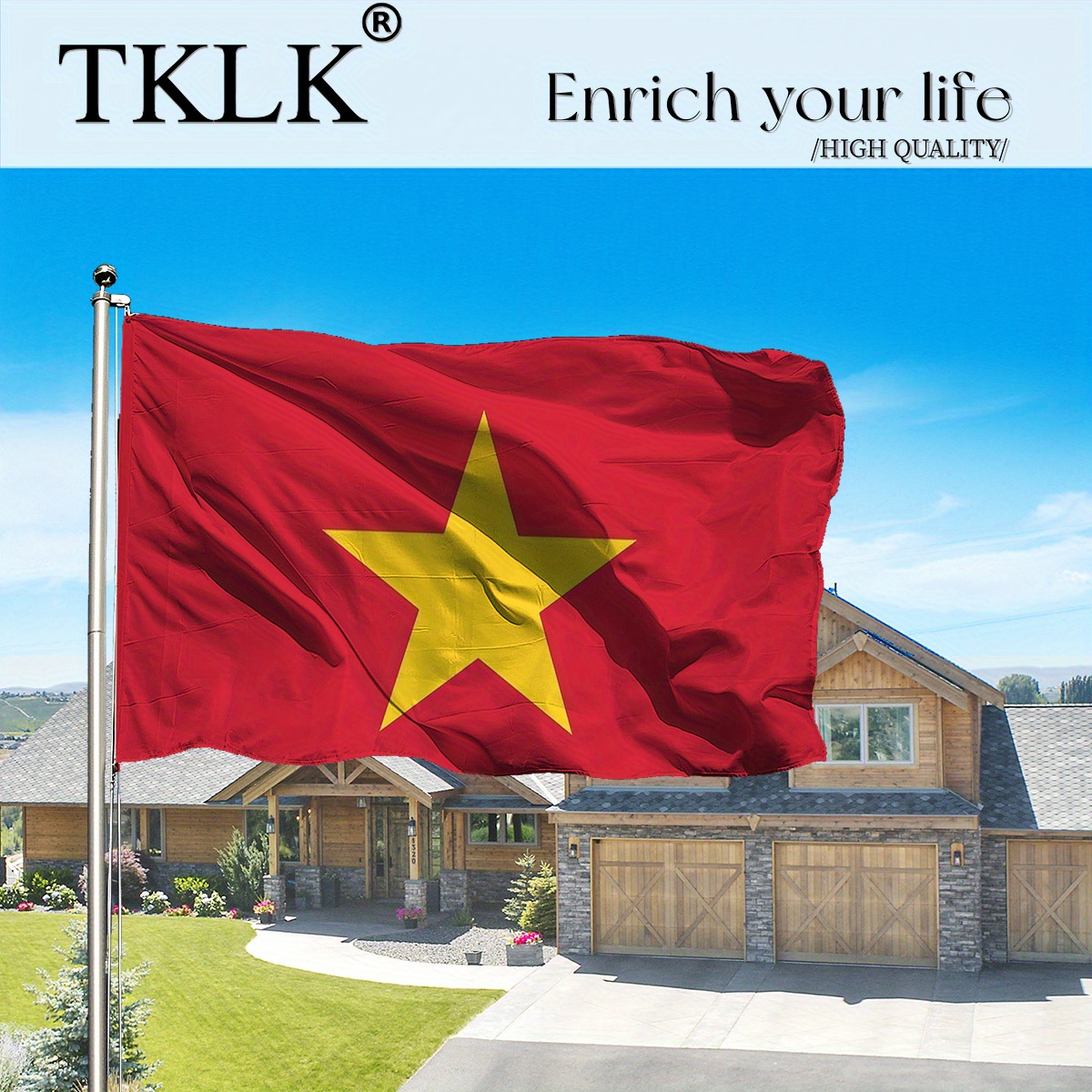 1pc Vietnam Flag - 35.43x59.06 - Home Decor Vietnam ulasan dan harga