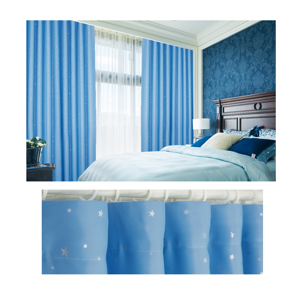 100x250cm Sky Blue Blackout Wi - Home Decor Curtain ulasan dan harga