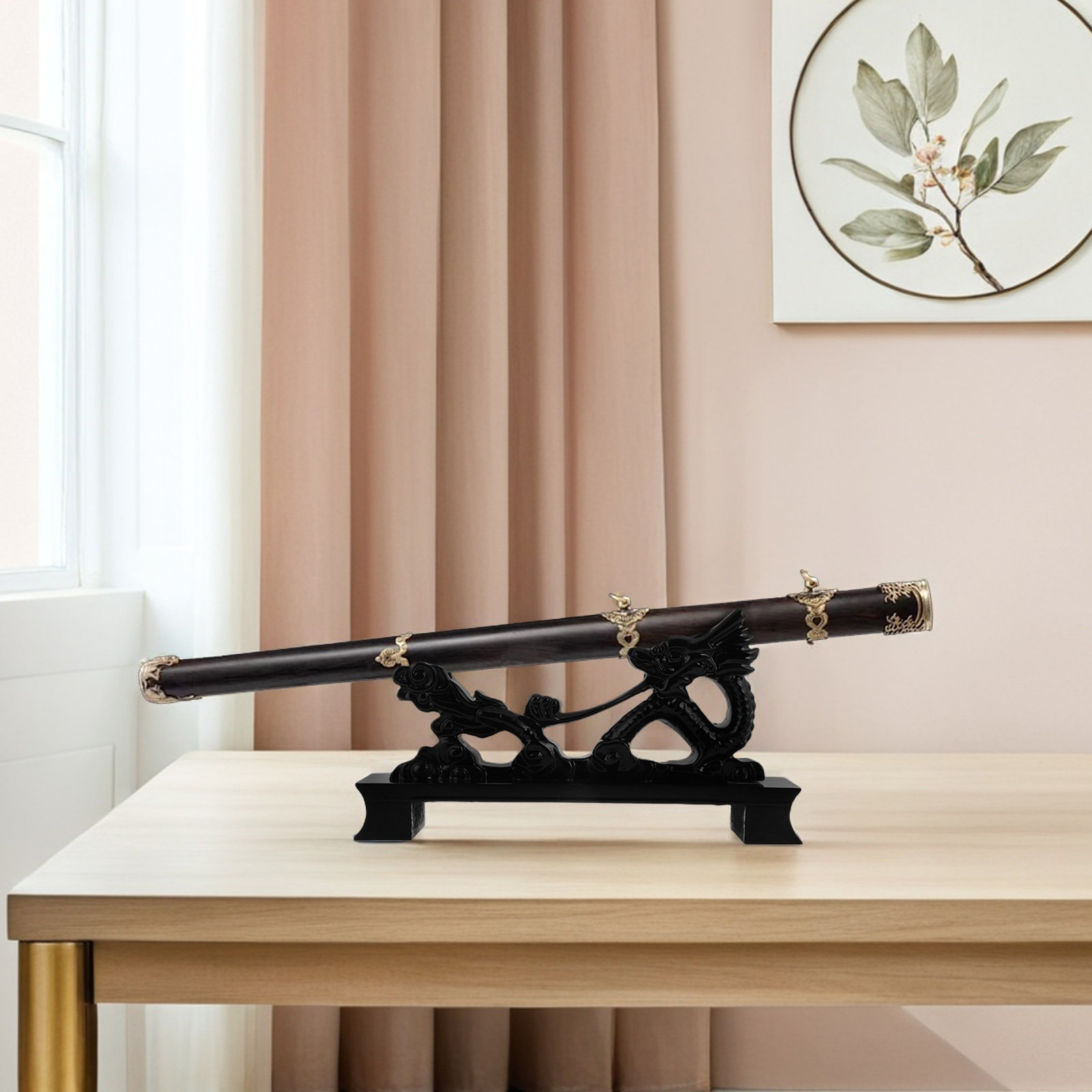 Desktop Sword Holder Resin Dra - Home Decor Exhibition ulasan dan harga
