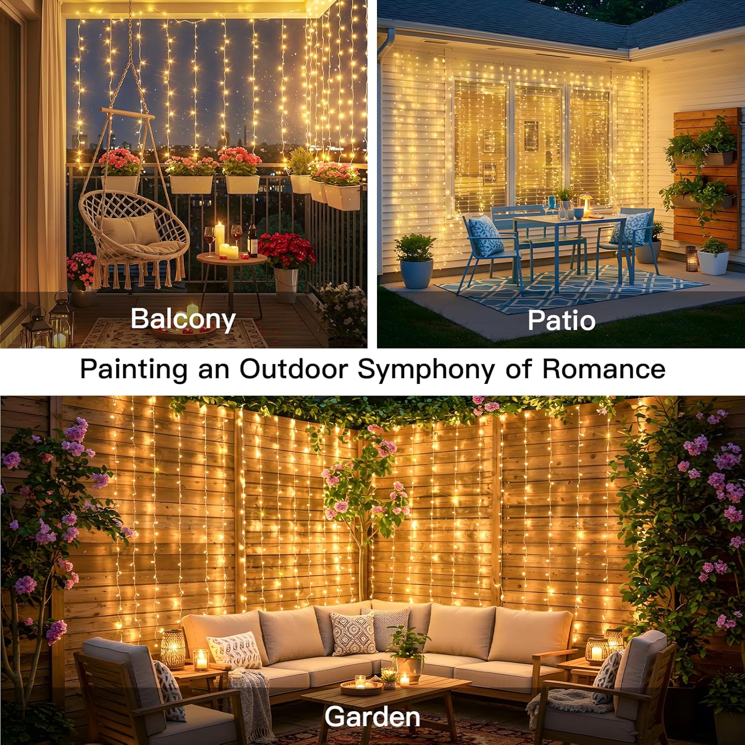 Curtain Lights For Bedroom 200 - String Curtain Light ulasan dan harga