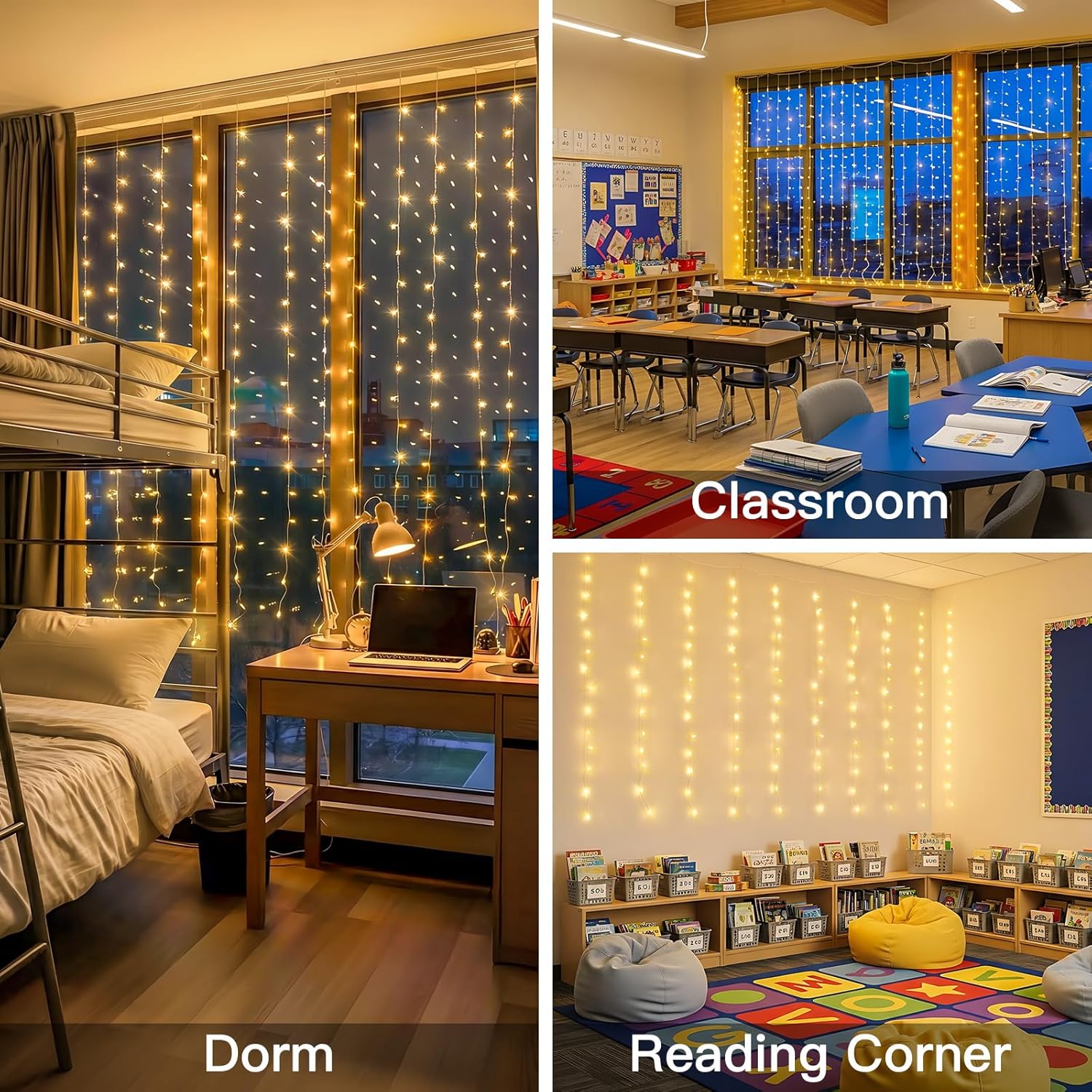 Curtain Lights For Bedroom 200 - String Curtain Light ulasan dan harga