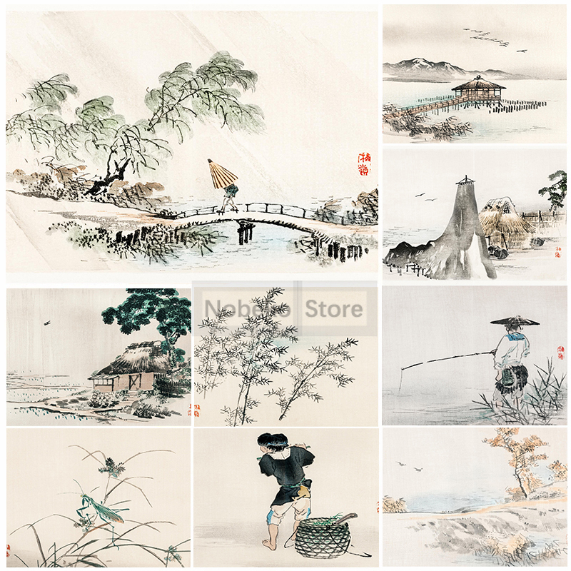 Vintage Japandi Ukiyo-e Style  - Home Decor Japandi Style ulasan dan harga