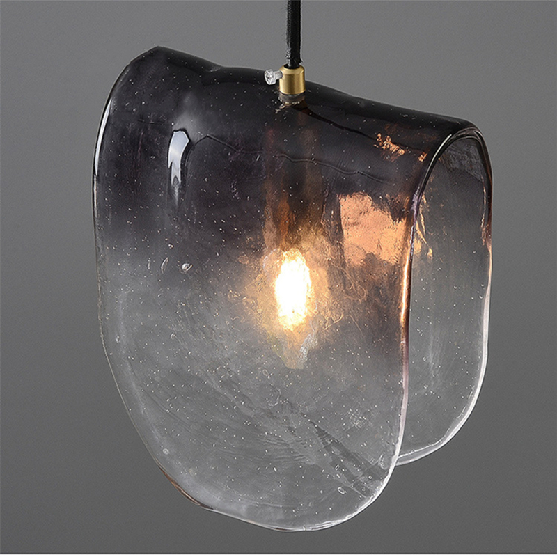 Modern Gradient Glass Hanging  - Hanging Moon Lamp ulasan dan harga