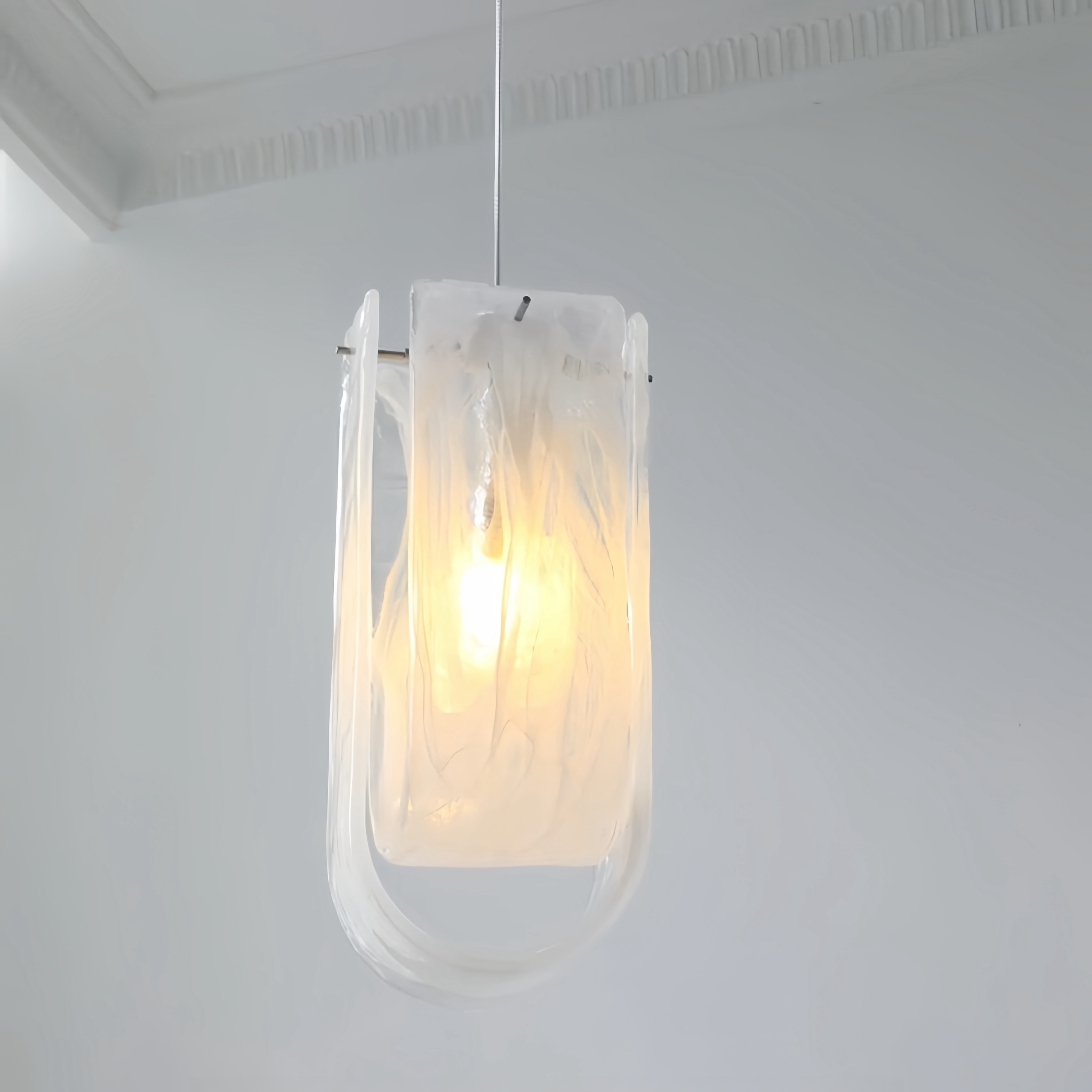 Modern Gradient Glass Hanging  - Hanging Moon Lamp ulasan dan harga