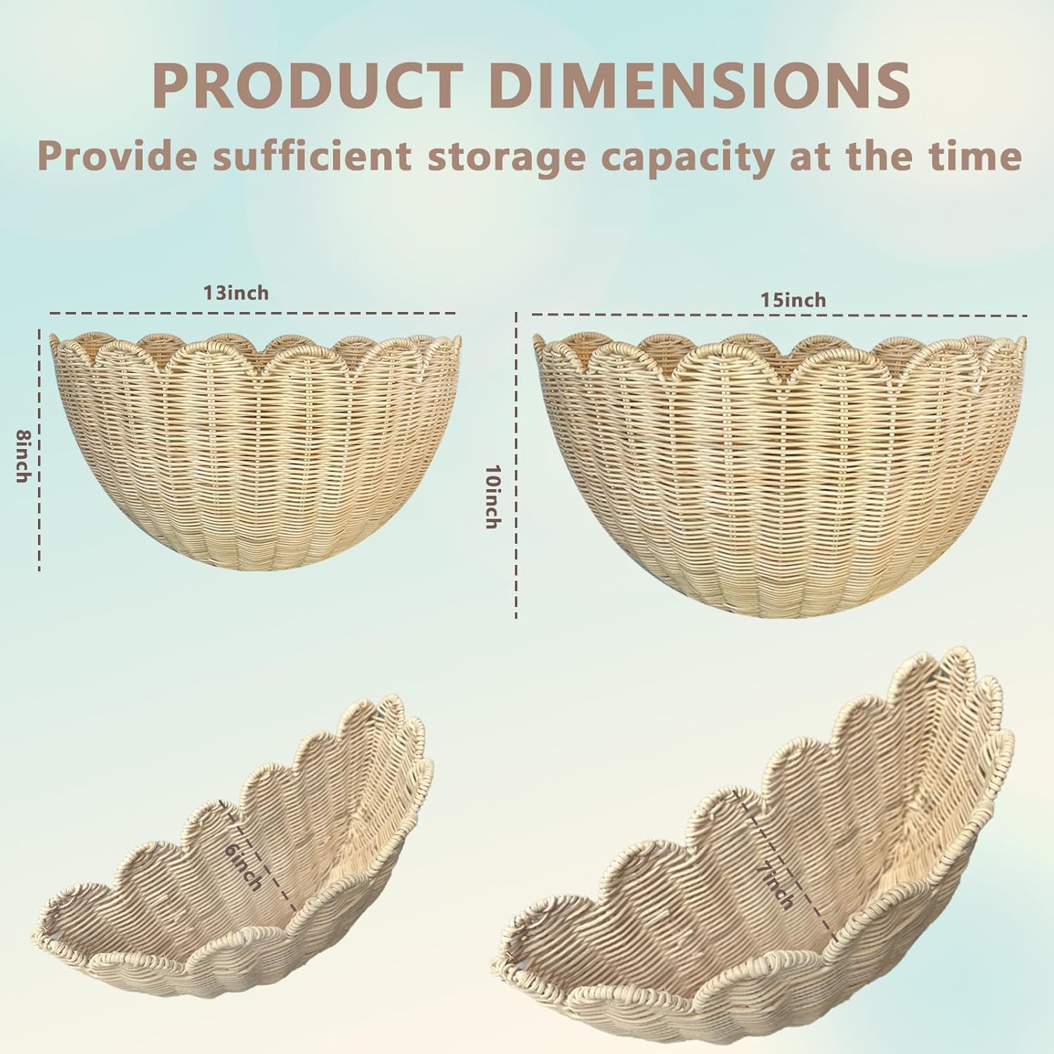 Hand Woven Wall Baskets Set of - Woven Wall Basket ulasan dan harga