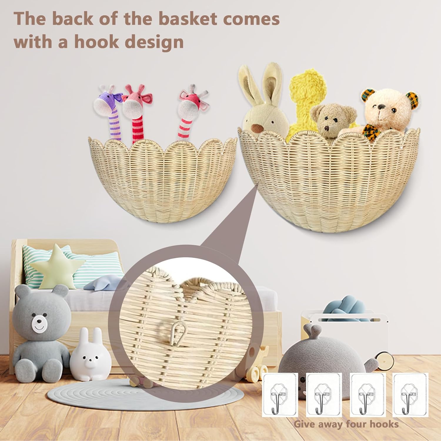 Hand Woven Wall Baskets Set of - Woven Wall Basket ulasan dan harga