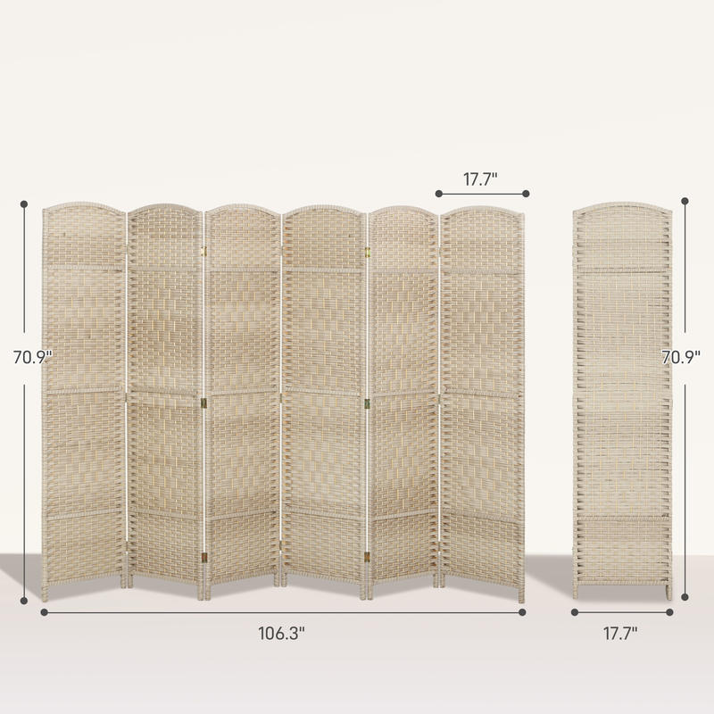 HOMCOM Folding Room Divider Sc - Room Divider Screen ulasan dan harga