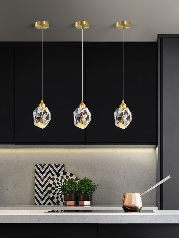 Light Luxury K9 Crystal Small  - Hanging Moon Lamp ulasan dan harga