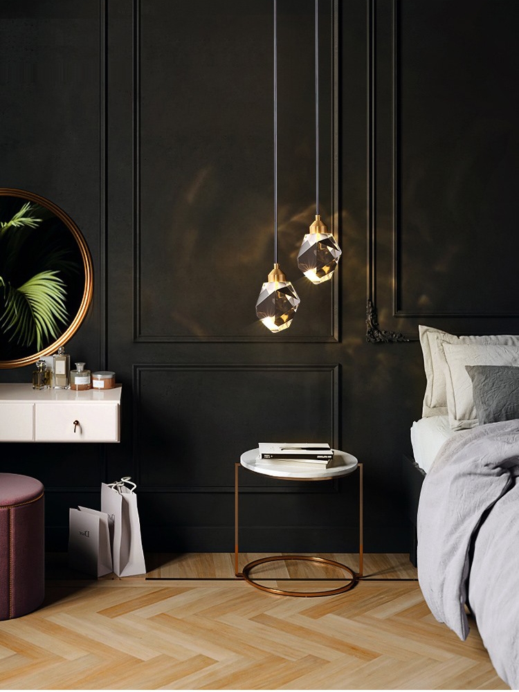 Light Luxury K9 Crystal Small  - Hanging Moon Lamp ulasan dan harga
