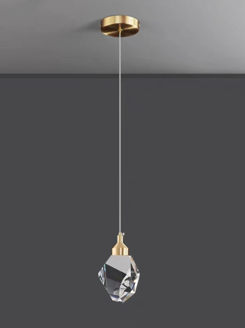 Light Luxury K9 Crystal Small  - Hanging Moon Lamp ulasan dan harga